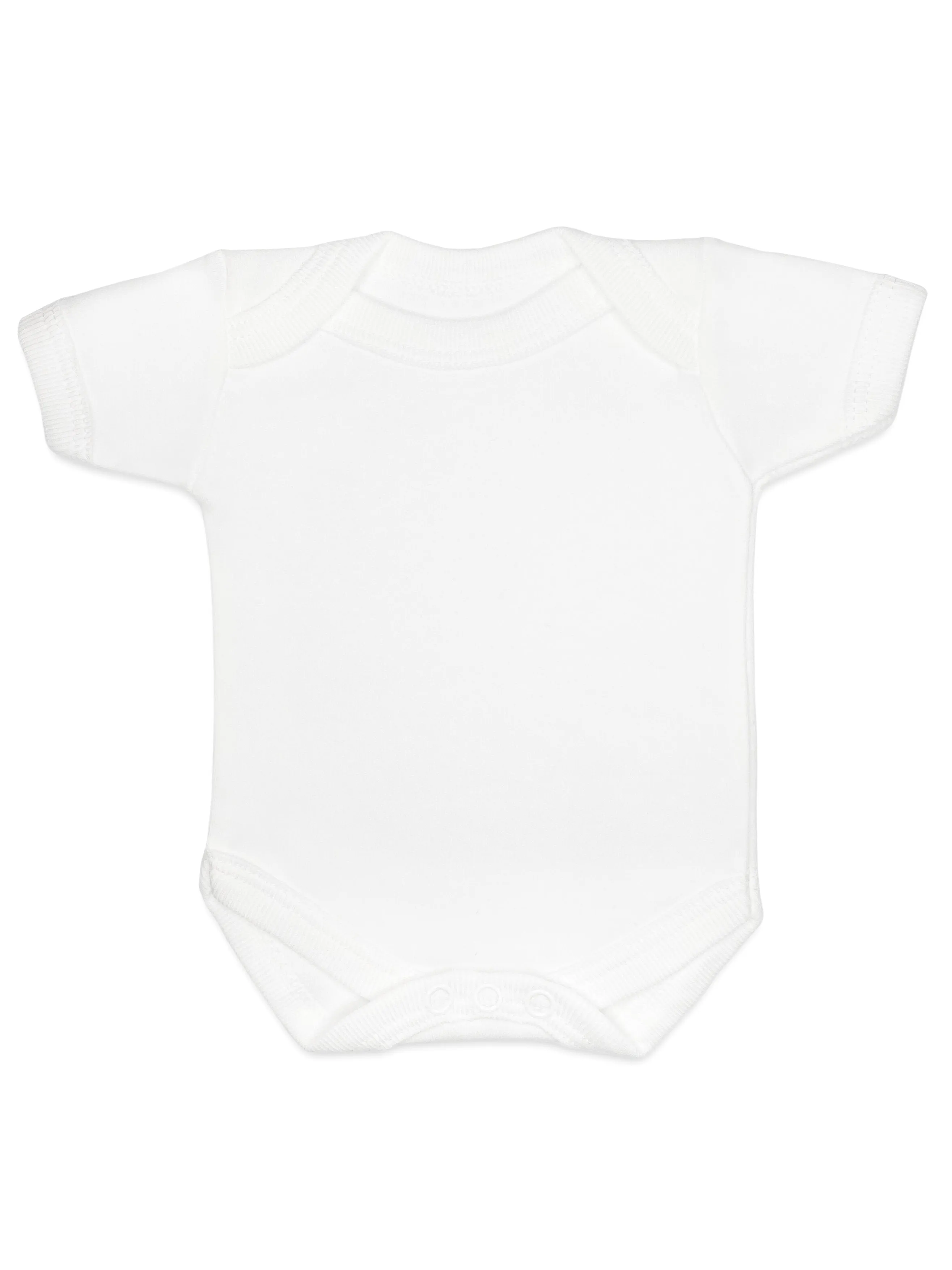 100% Cotton Classic White Short Sleeved Bodysuit