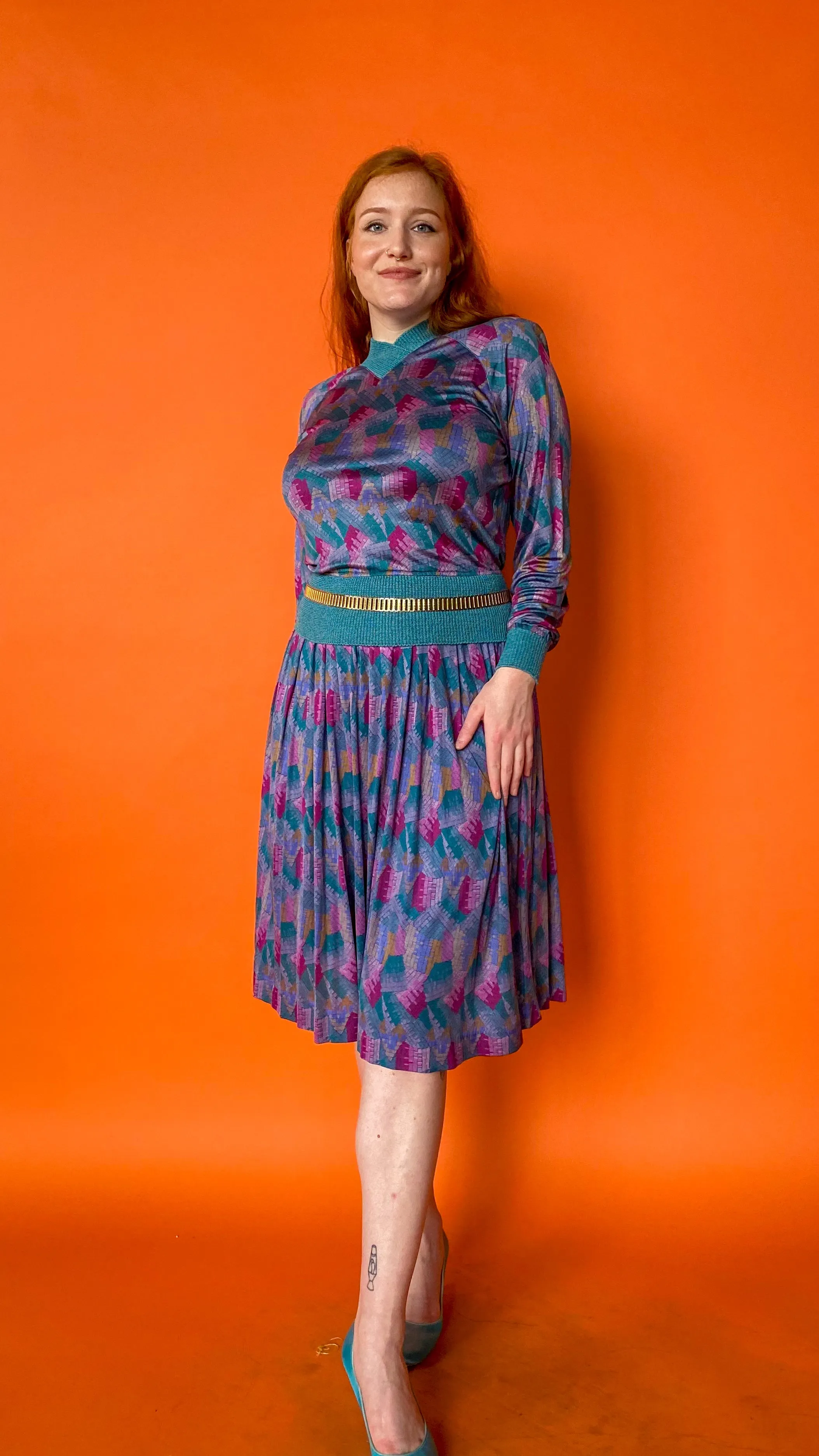 1980s Silk Missoni Skirt Set, sz. XS-M