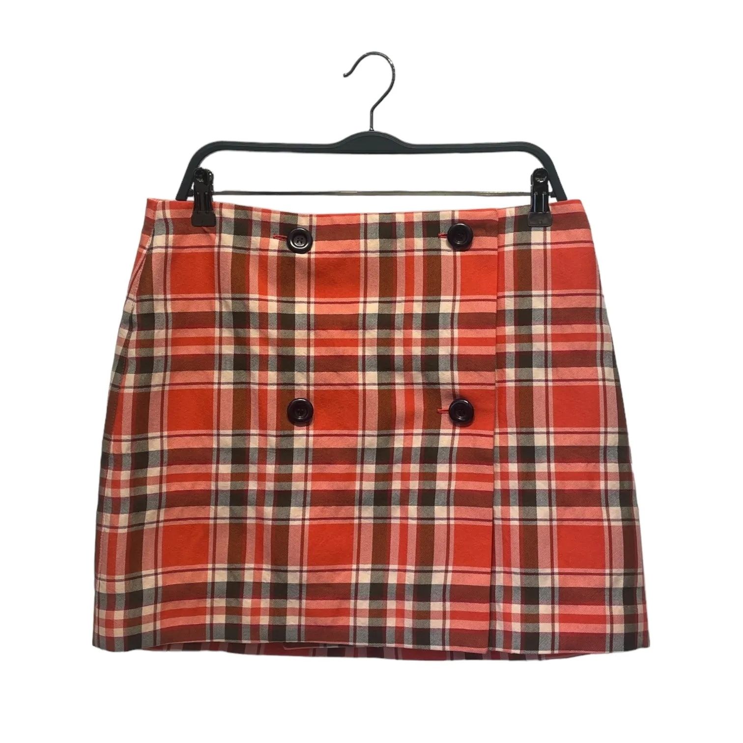 Acne Studios/Skirt/42/Plaid/Cotton/RED/