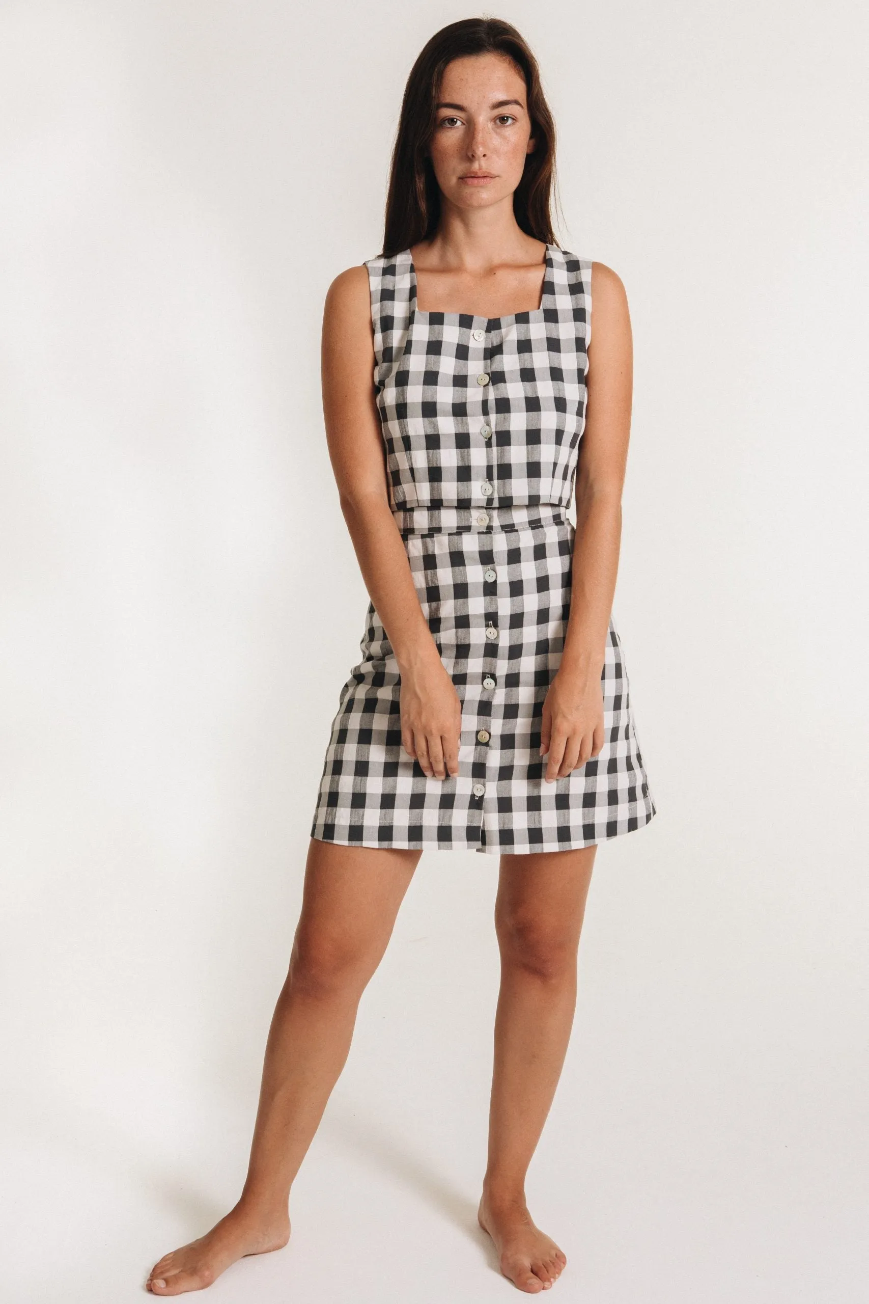 Aniela Parys - Lateriflora Skirt | Black & White Gingham