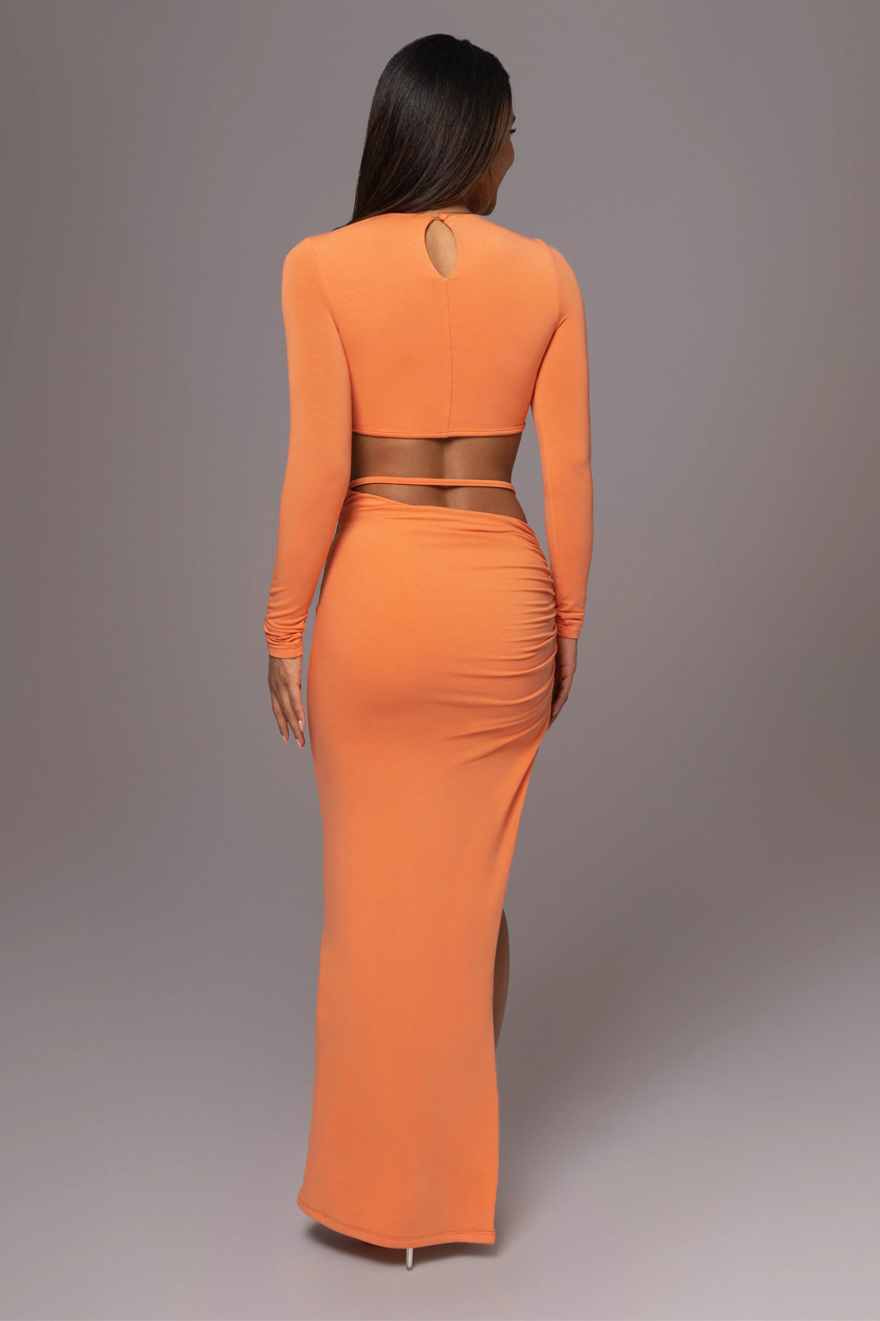 Apricot Verina Two Piece Skirt Set