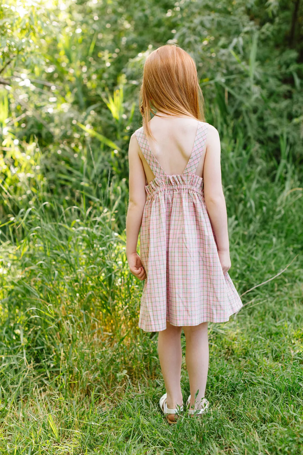 Beach Dress in Malibu Plaid