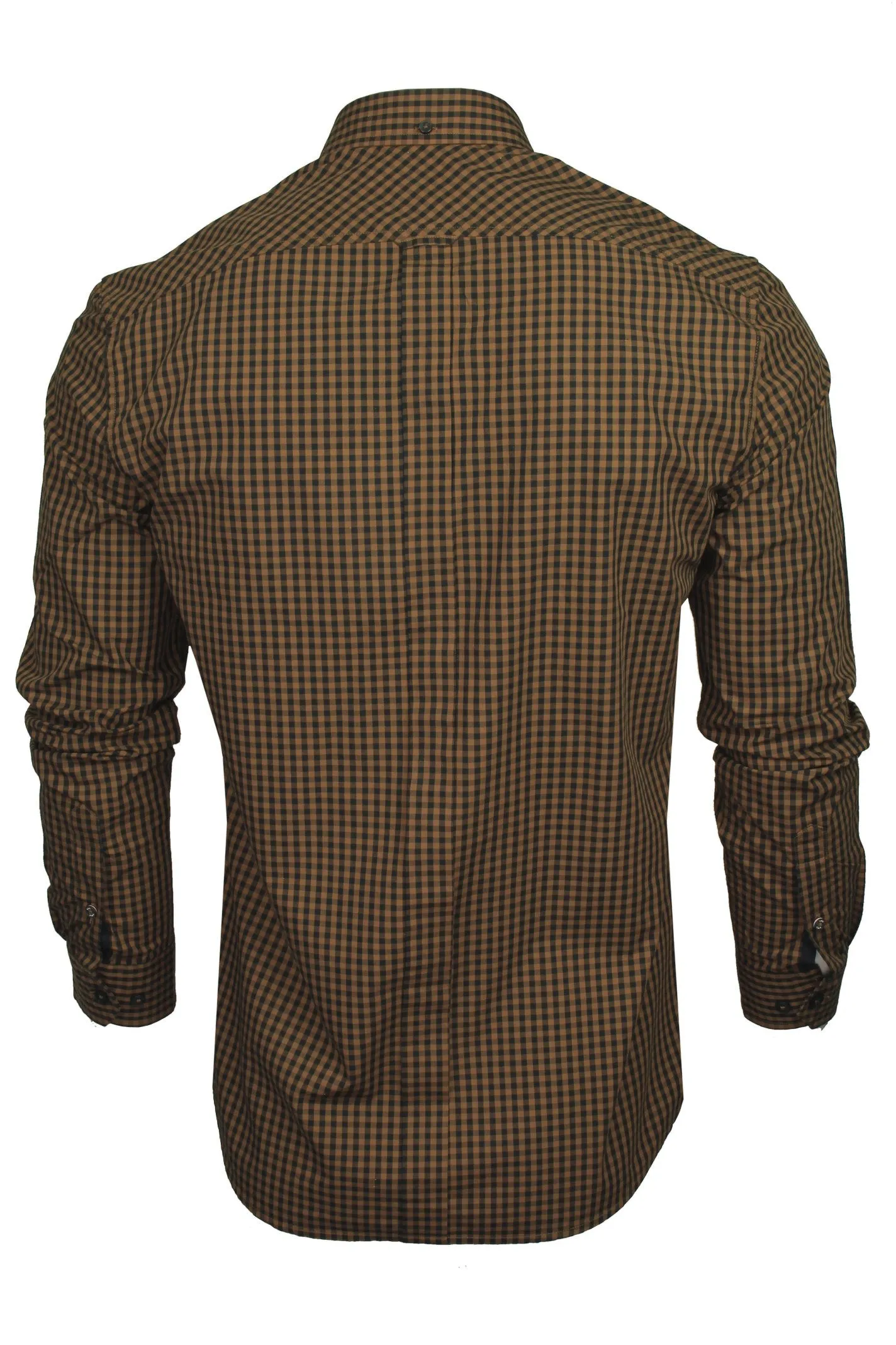 Ben Sherman Mens Gingham Check Shirt - Long Sleeved