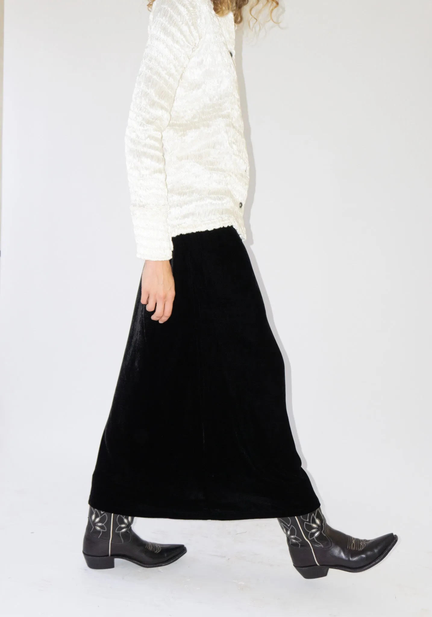 Boshan Midi Skirt in Black