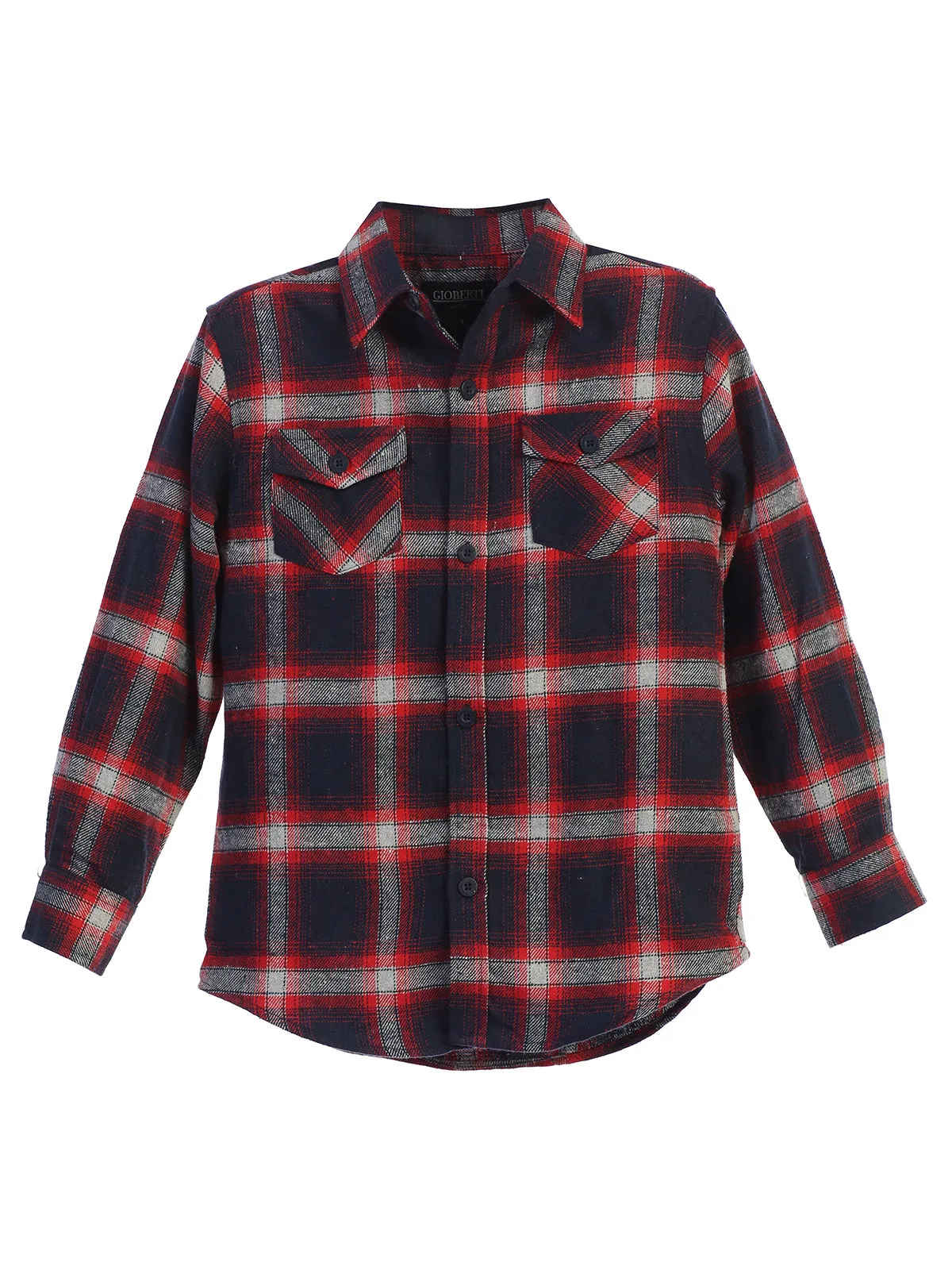 Boy's Plaid Flannel Shirt