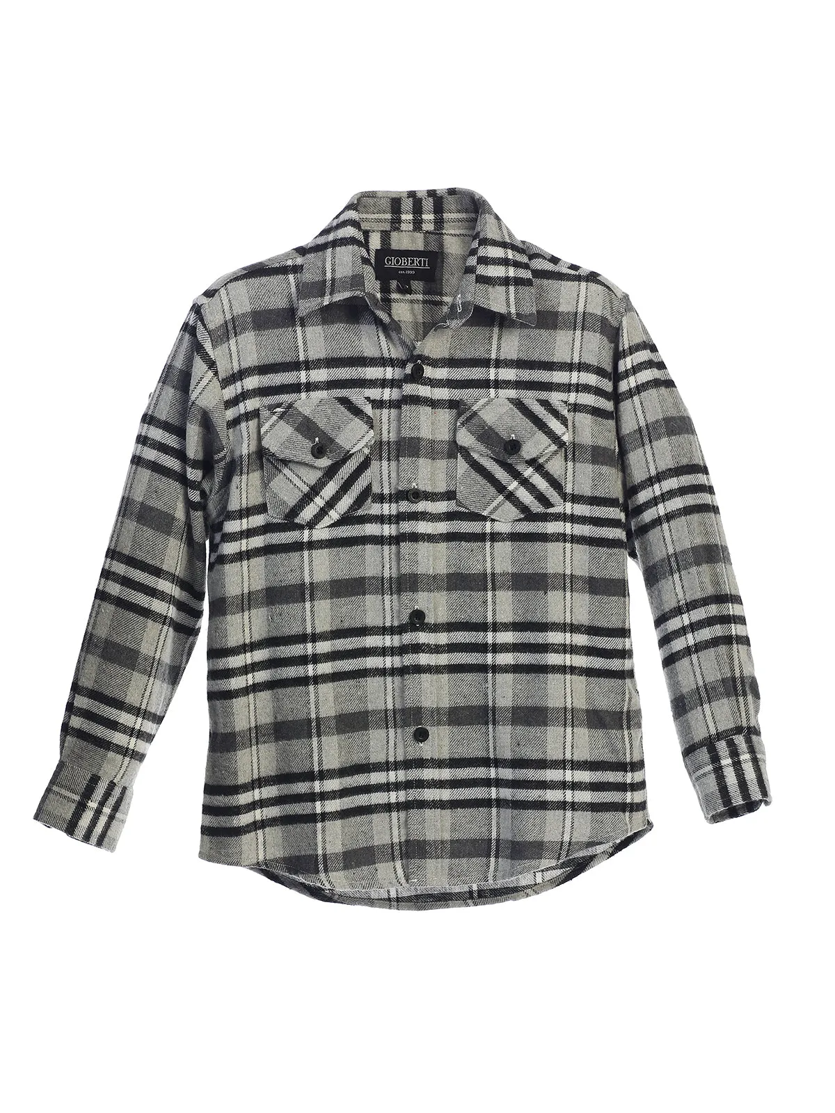 Boy's Plaid Flannel Shirt