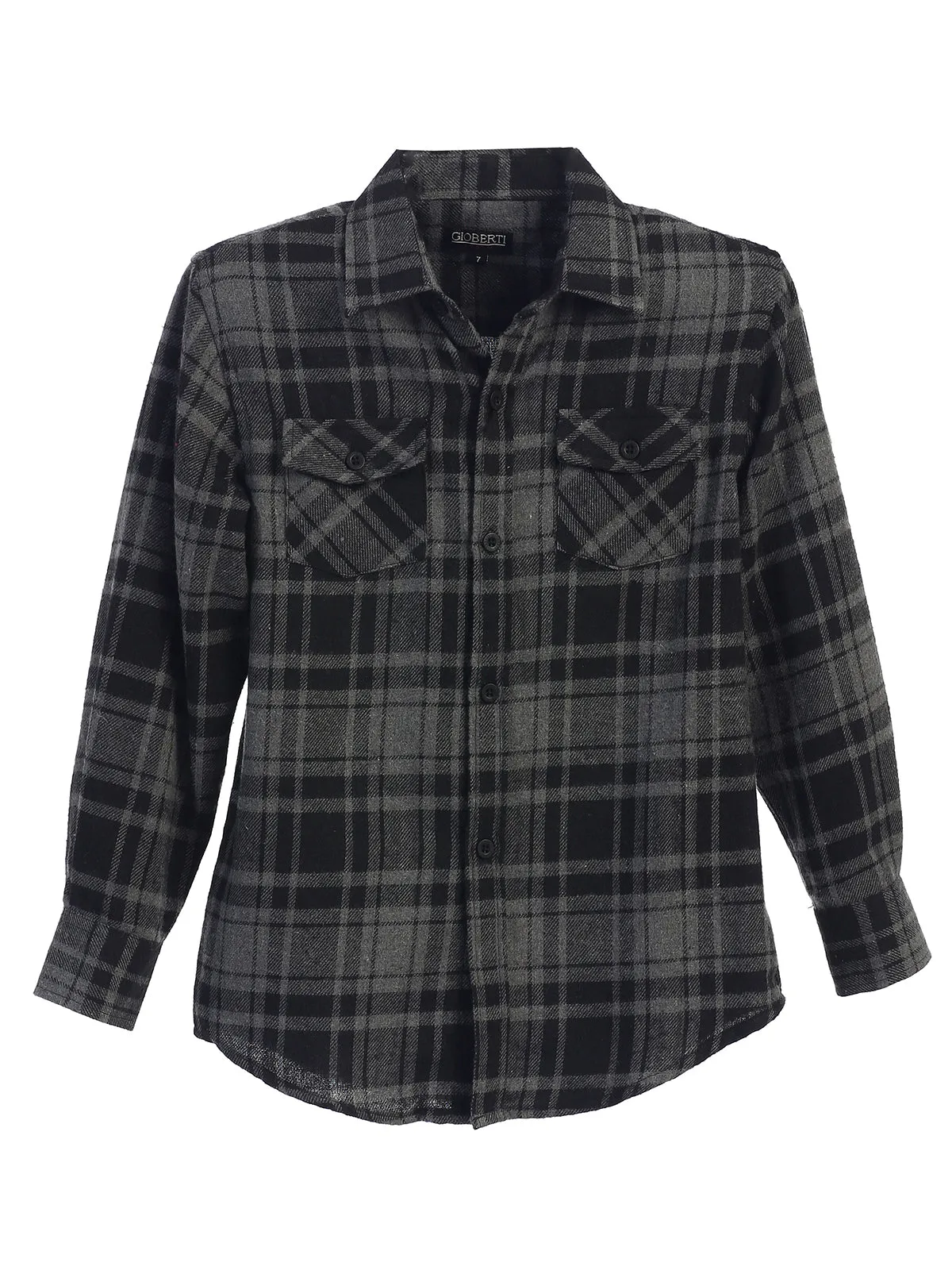 Boy's Plaid Flannel Shirt