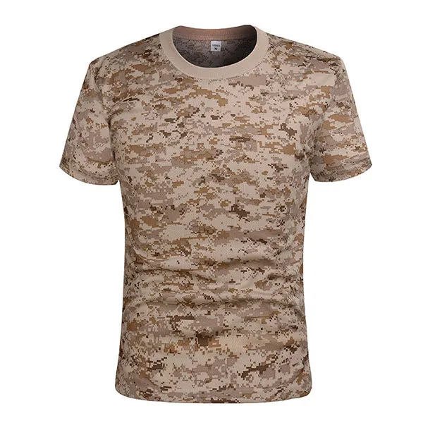 Camo Round Neck Short-sleeved Quick-drying Men's T-shirt