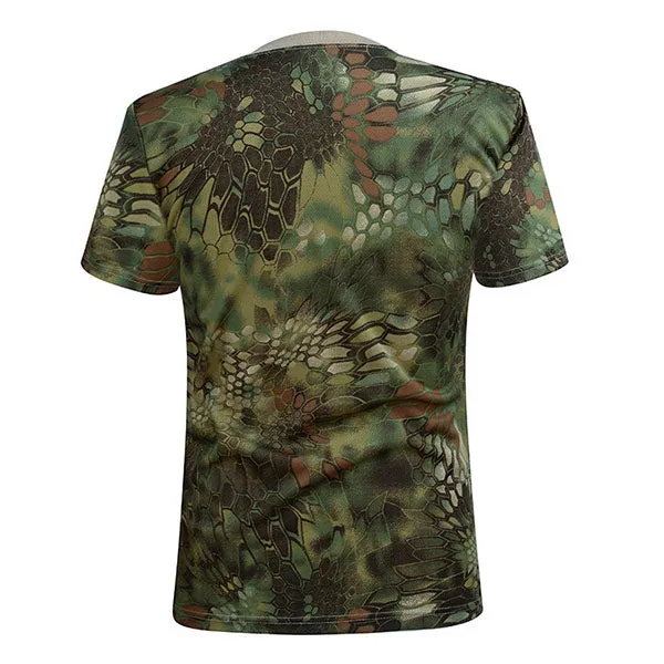 Camo Round Neck Short-sleeved Quick-drying Men's T-shirt