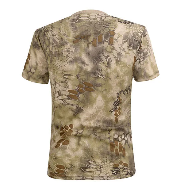 Camo Round Neck Short-sleeved Quick-drying Men's T-shirt