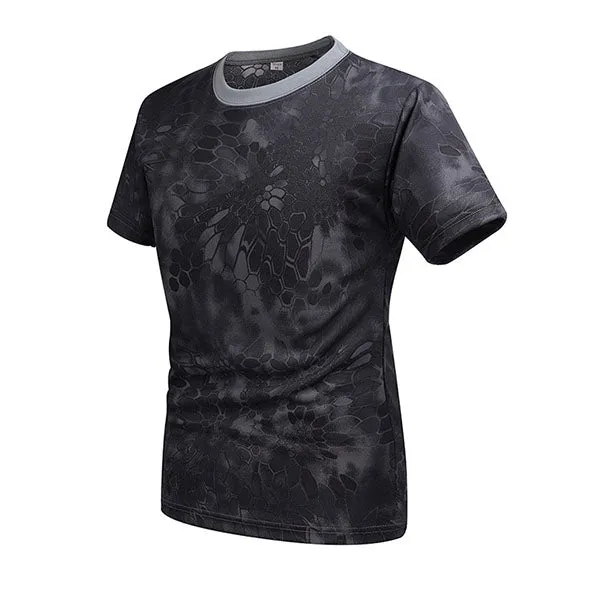 Camo Round Neck Short-sleeved Quick-drying Men's T-shirt