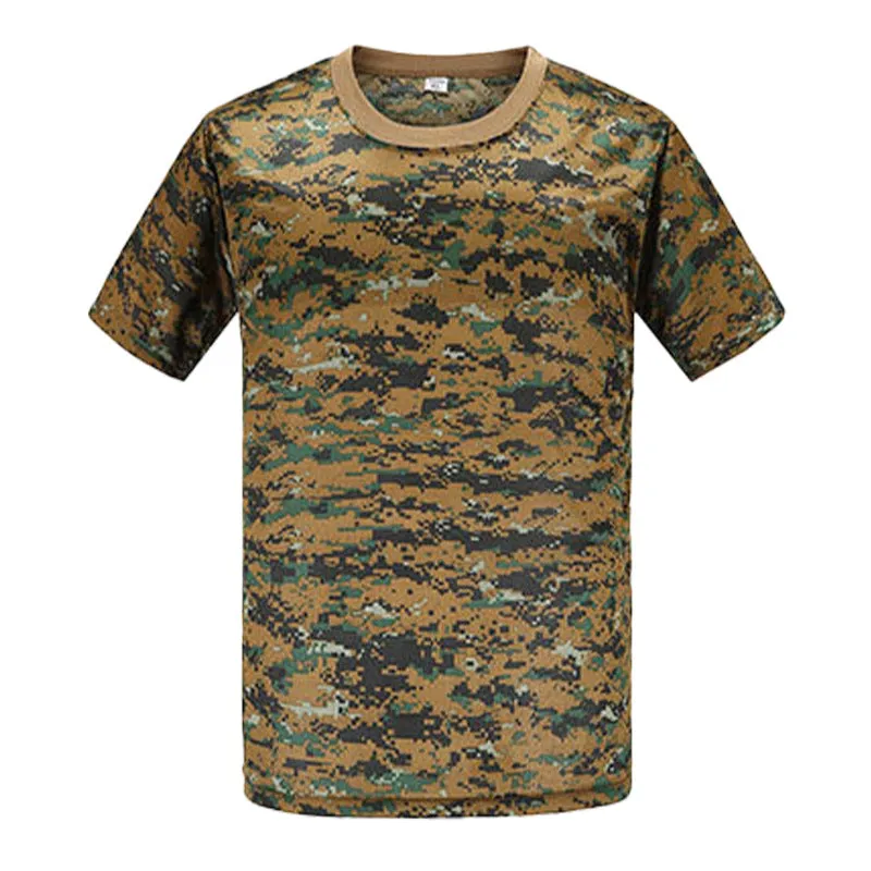 Camouflage Short-sleeved Men's  Quick-drying Training T-shirt