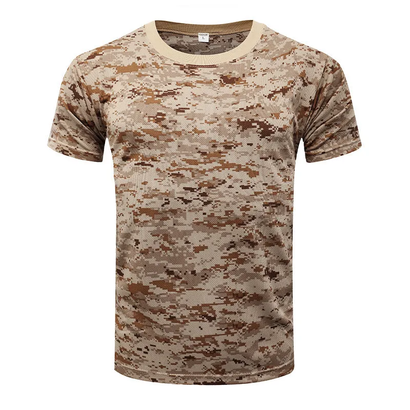 Camouflage Short-sleeved Men's  Quick-drying Training T-shirt