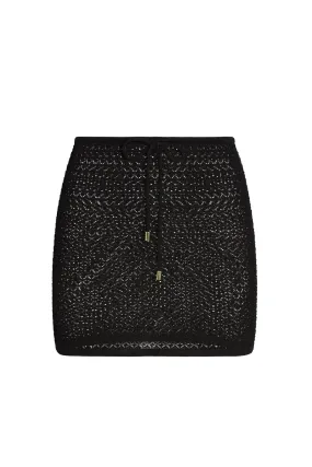 Cartagena Skirt - Black Lace Crochet