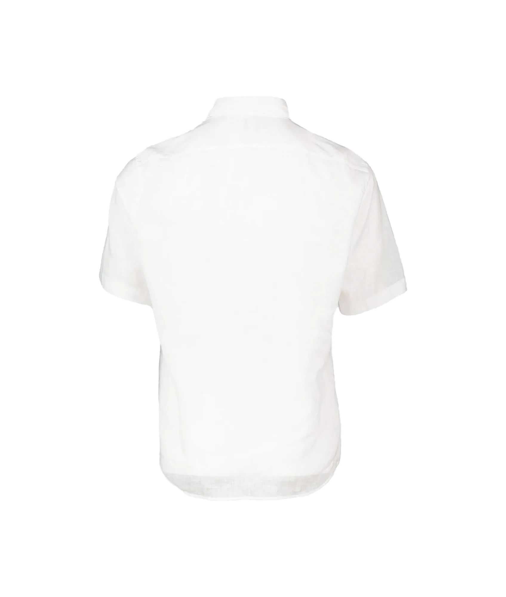 Classic Collar Short-sleeved Shirt - White