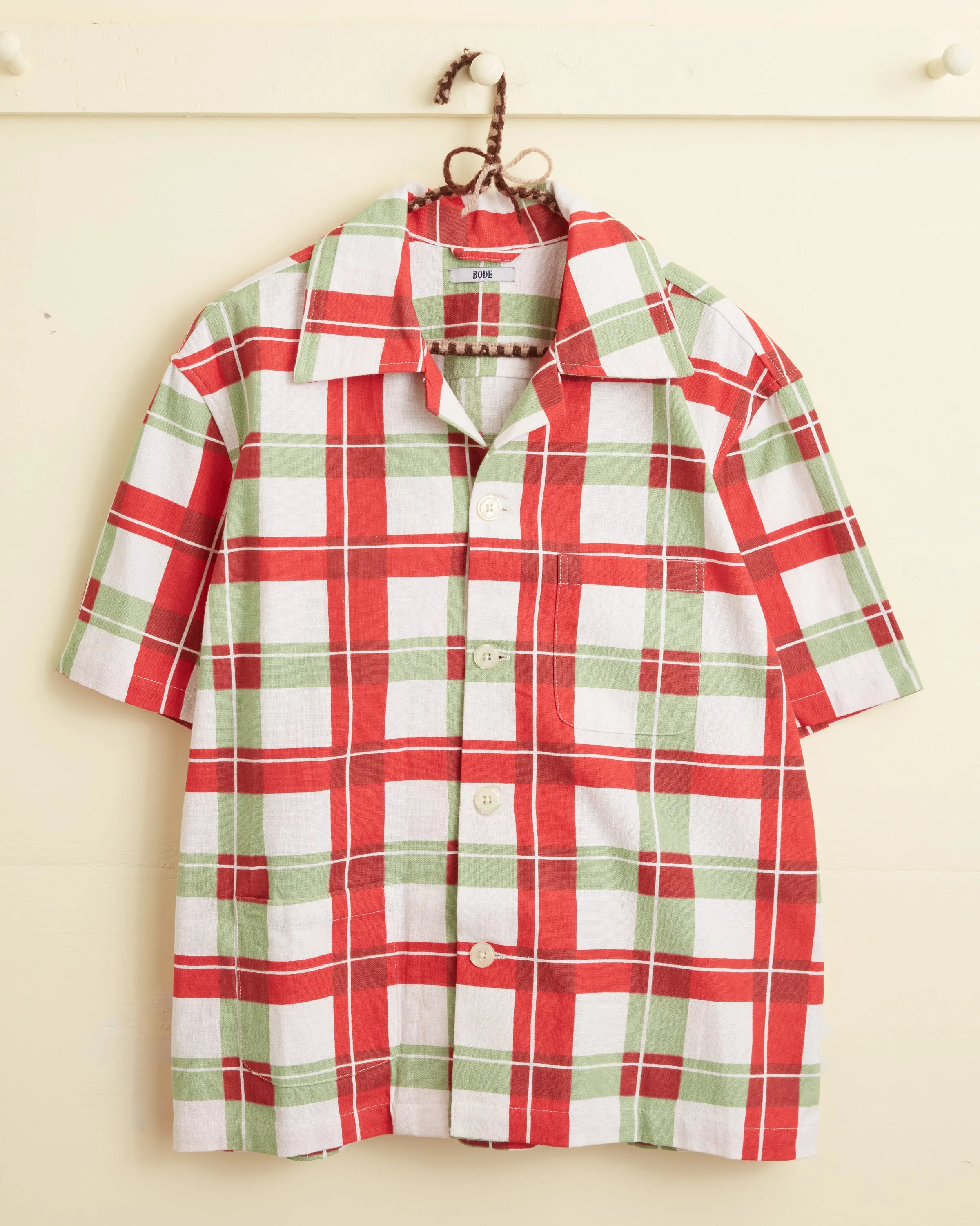 Complementary Plaid Short Sleeve Shirt