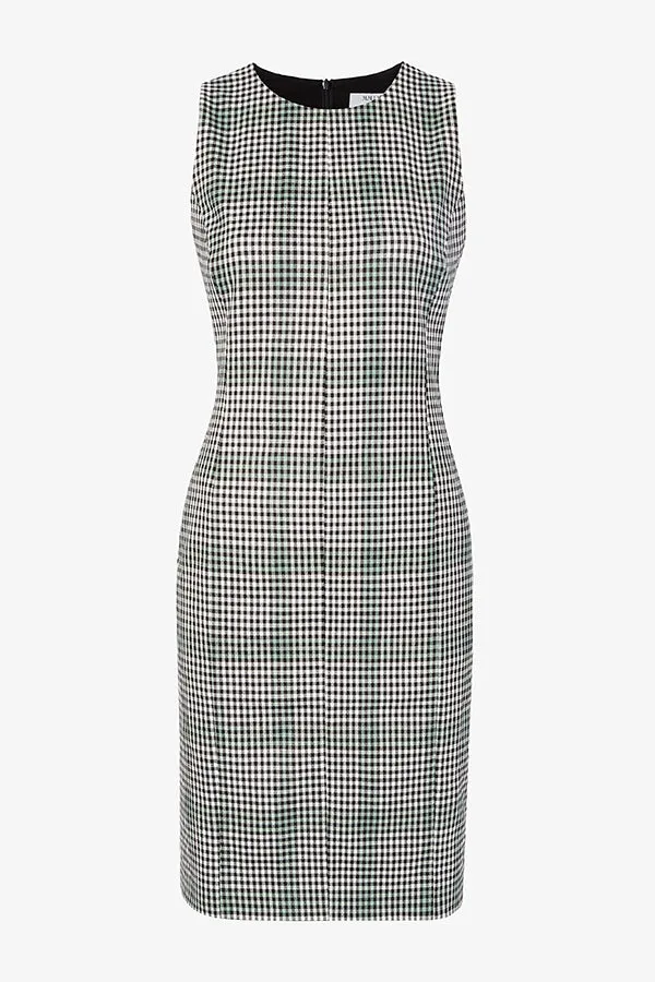 Constance Dress - Check Plaid Sharkskin :: Multi