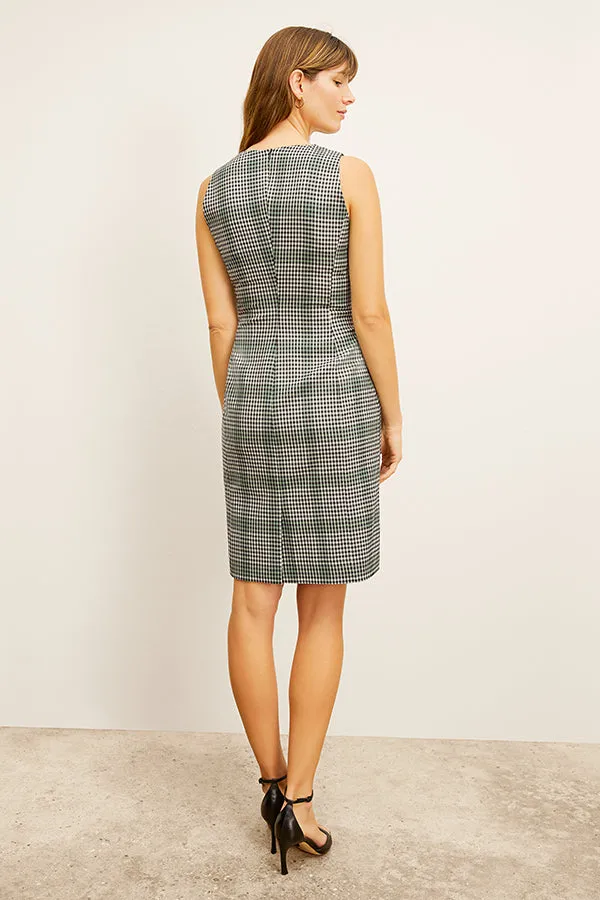 Constance Dress - Check Plaid Sharkskin :: Multi