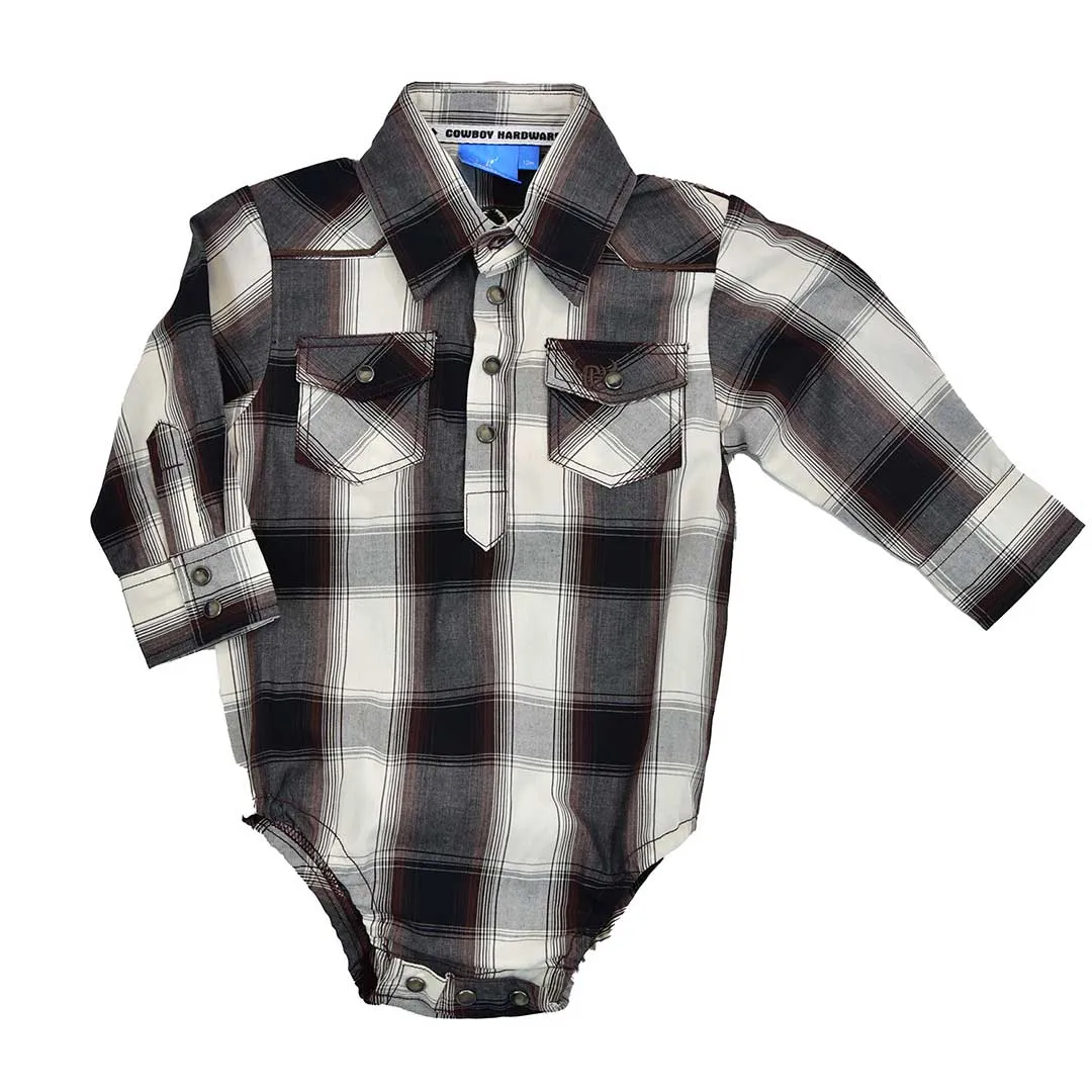 Cowboy Hardware Baby Boys' Hombre Plaid Onesie