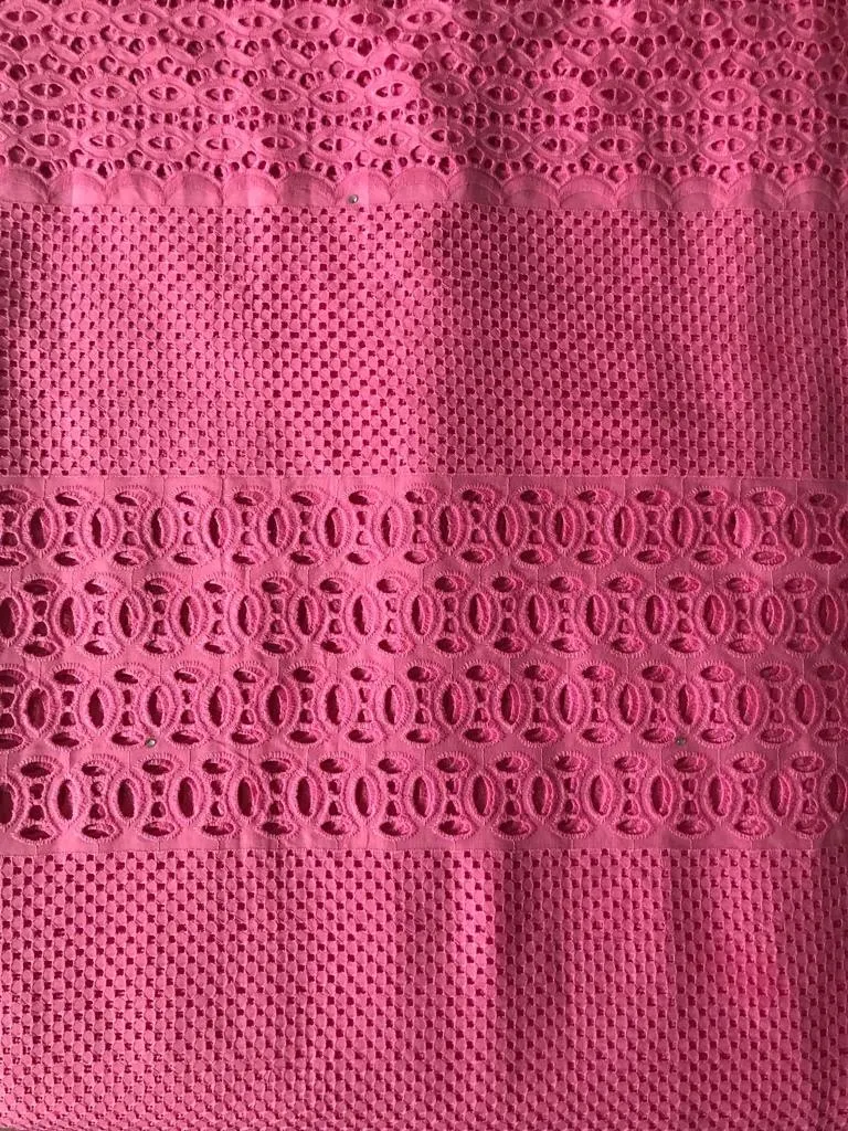 Daring Pink Lace Fabric