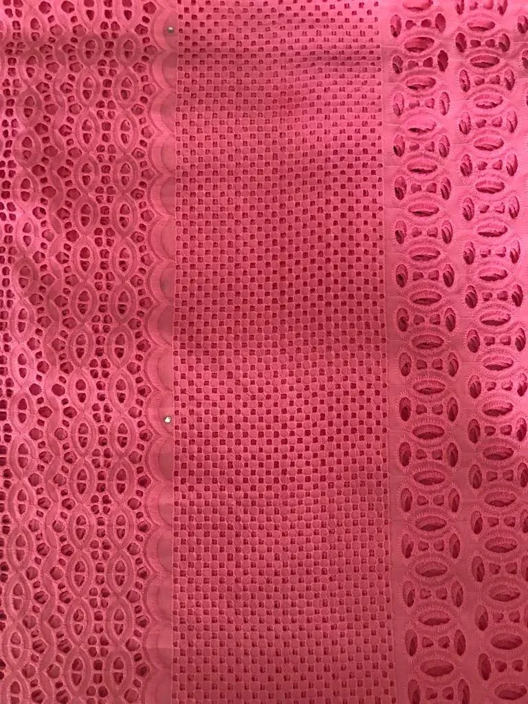 Daring Pink Lace Fabric