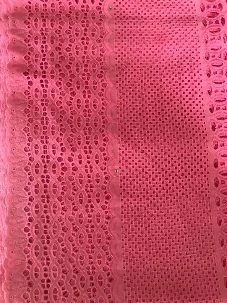 Daring Pink Lace Fabric