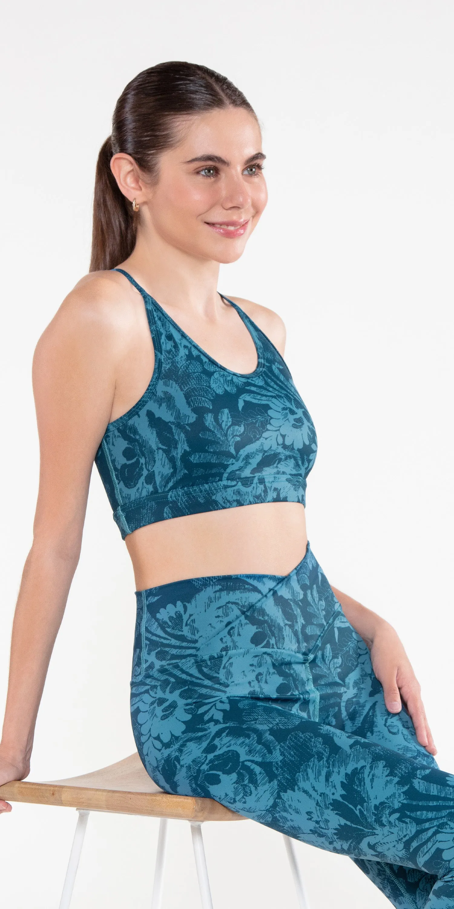 Denim Bouquet - Vertex Sports Bra