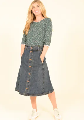 Denim Circle Skirt