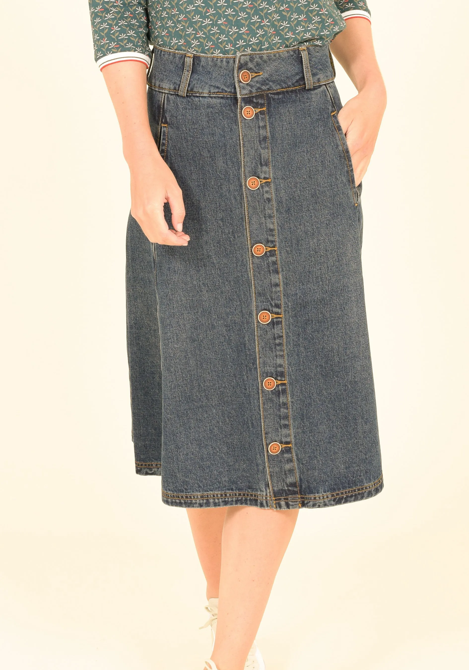 Denim Circle Skirt