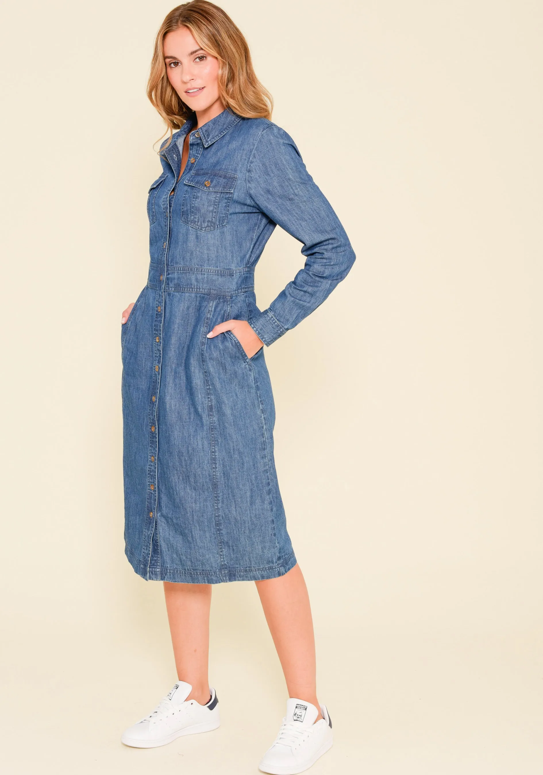 Denim Shirt Dress