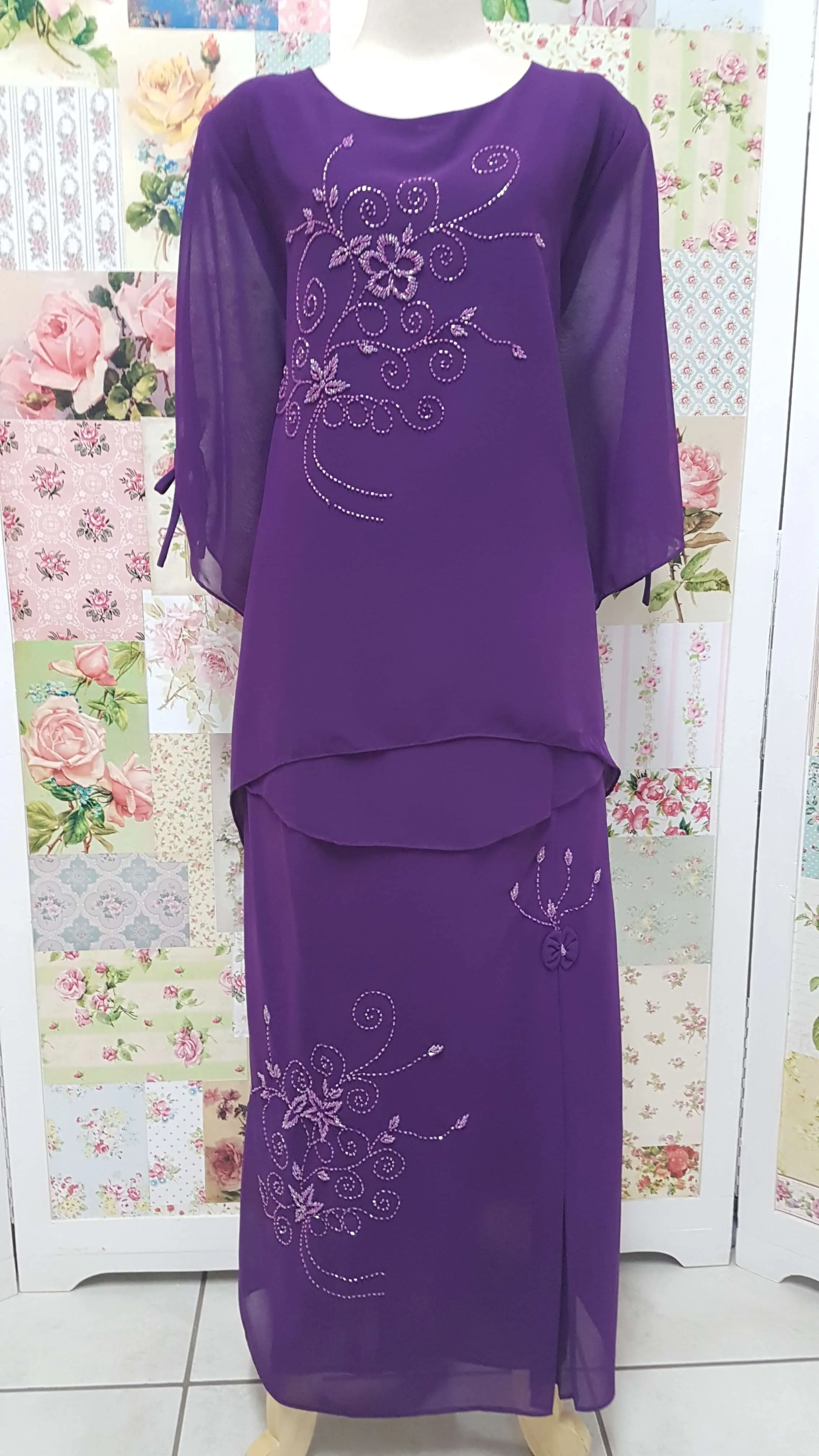 Grape 2-Piece Skirt Set VI024