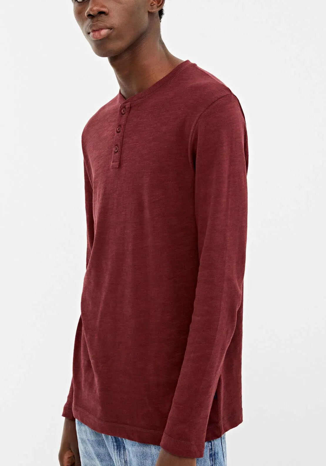 Long-sleeved essential polo shirt