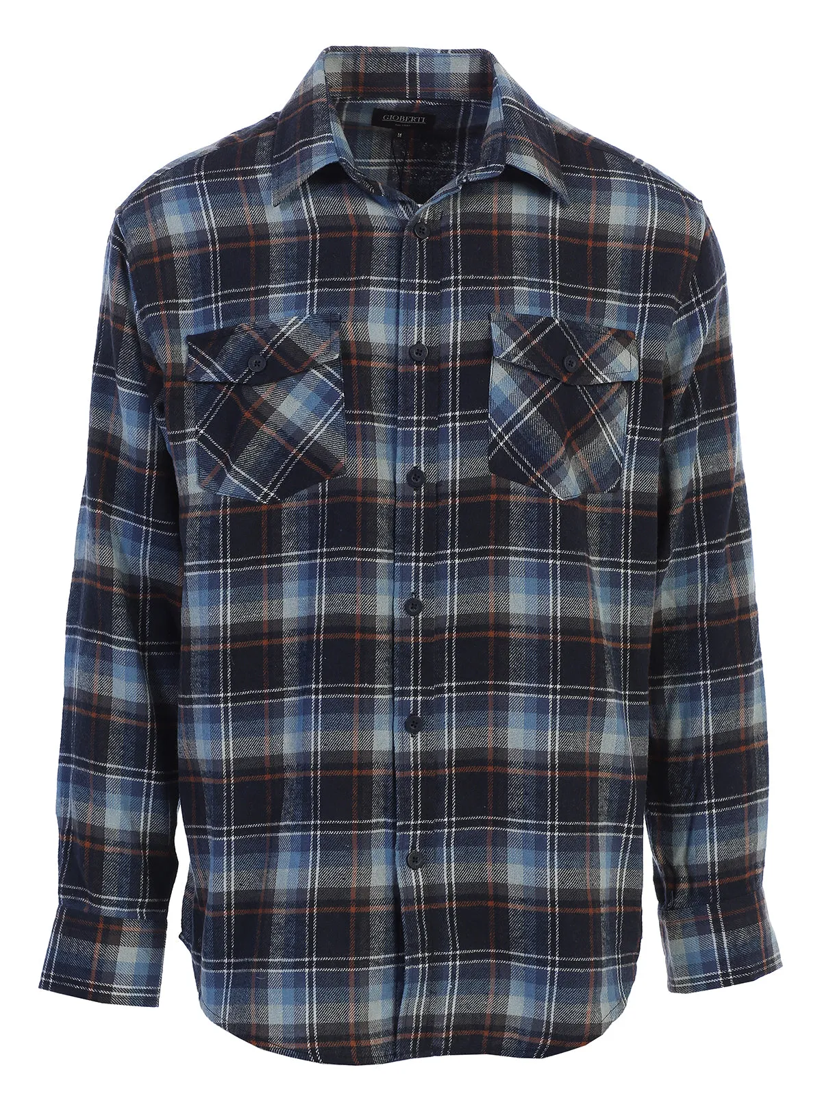 Men's Plaid Flannel Shirt, Size L