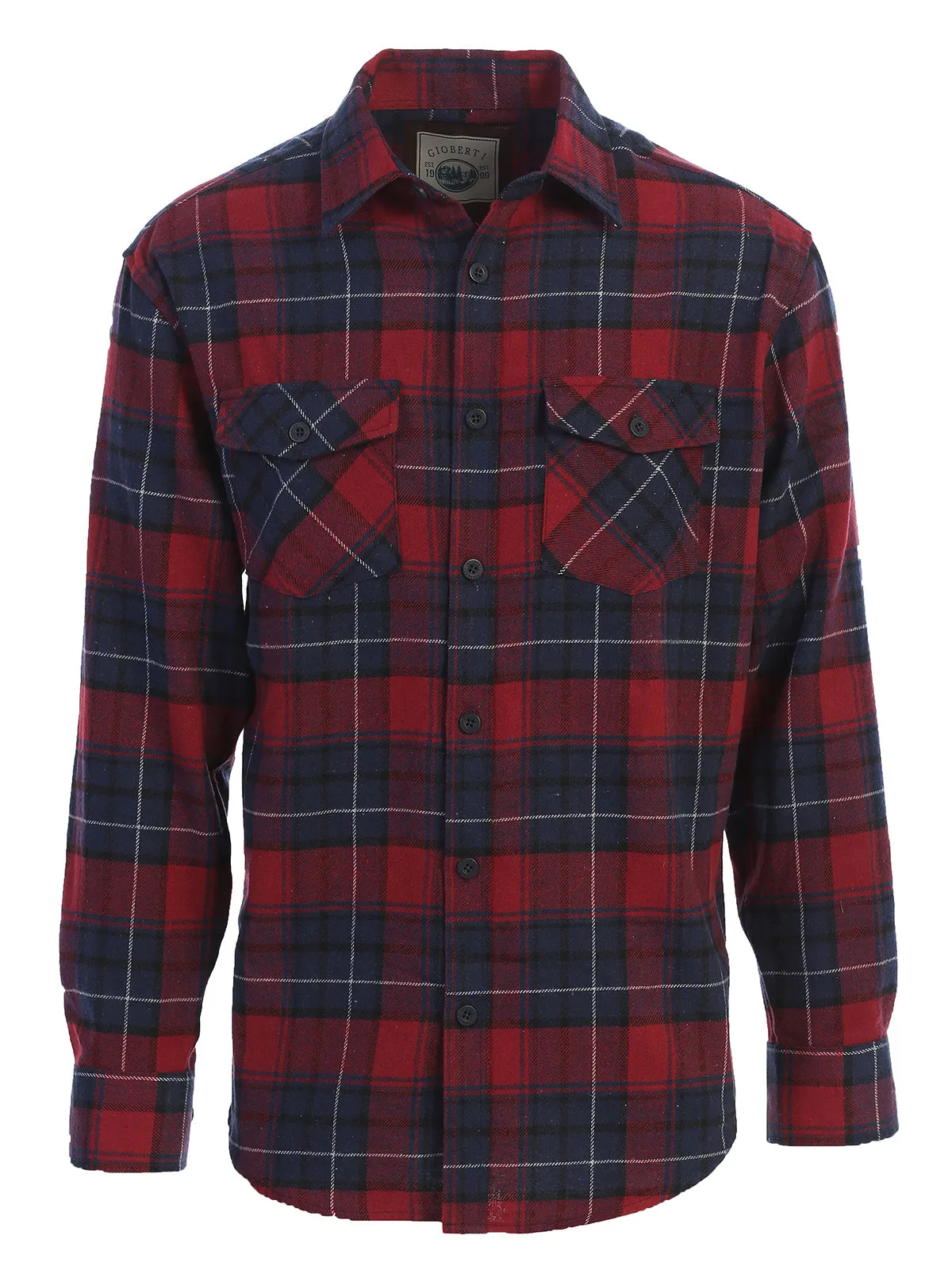 Men's Plaid Flannel Shirt, Size M