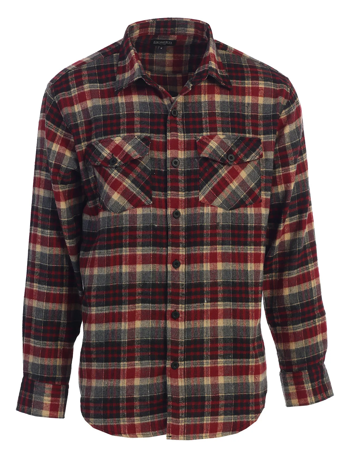 Men's Plaid Flannel Shirt, Size M