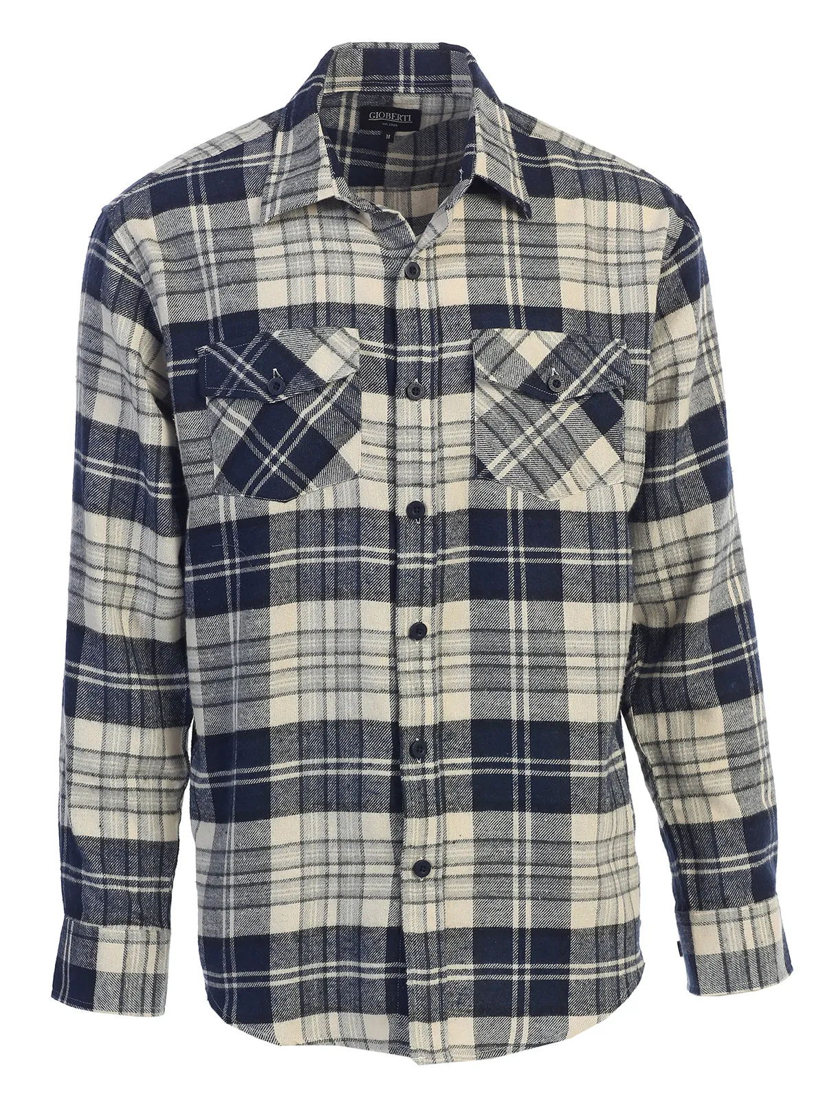 Men's Plaid Flannel Shirt, Size M