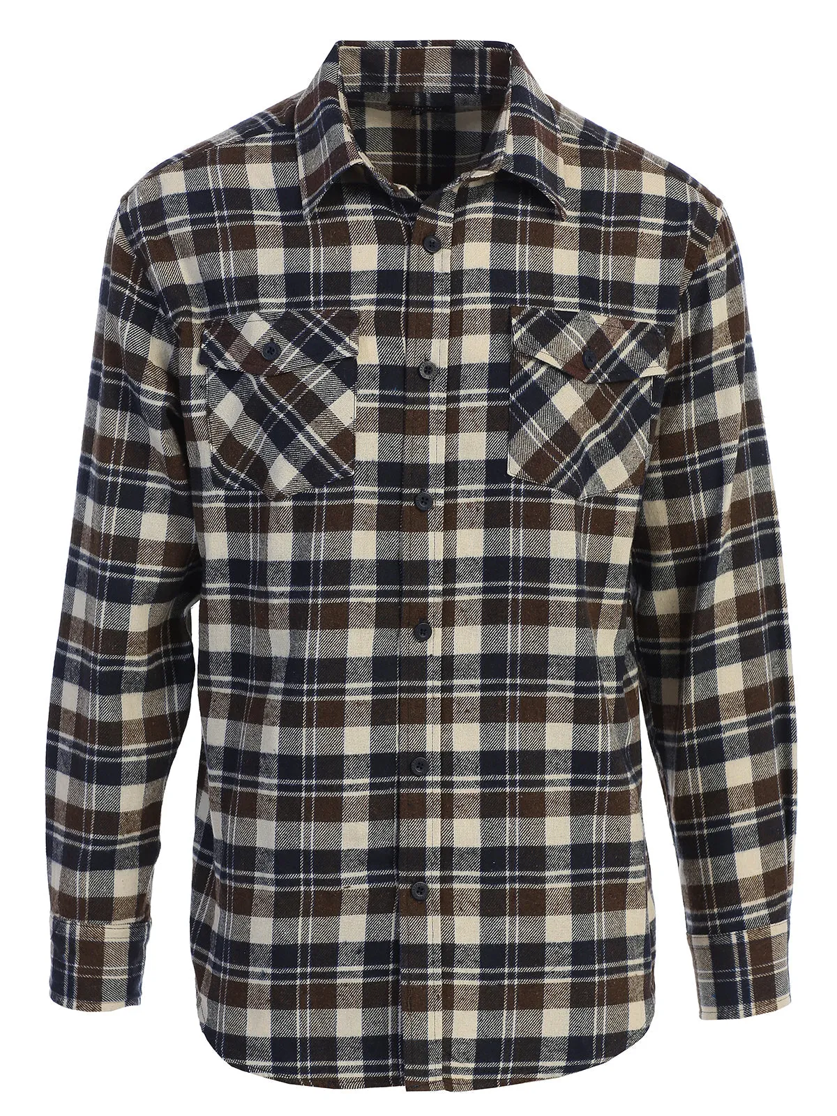 Men's Plaid Flannel Shirt, Size M