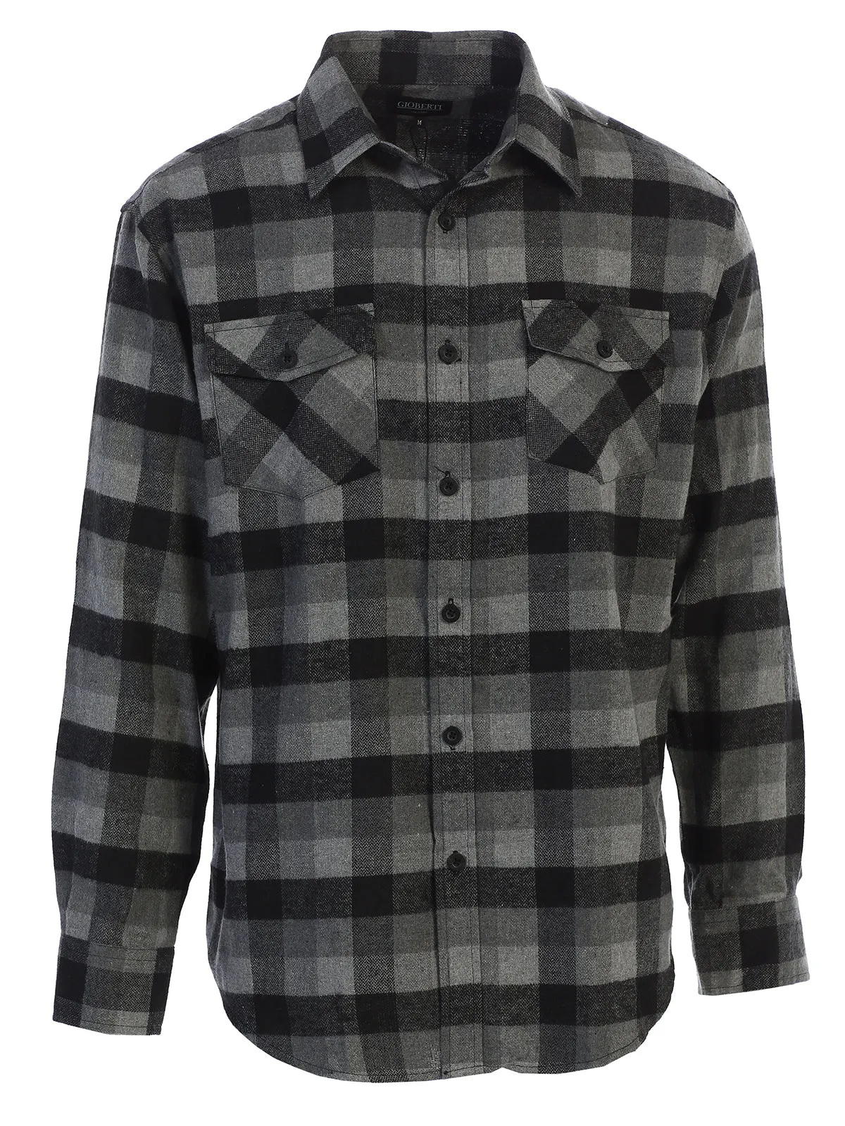 Men's Plaid Flannel Shirt, Size M