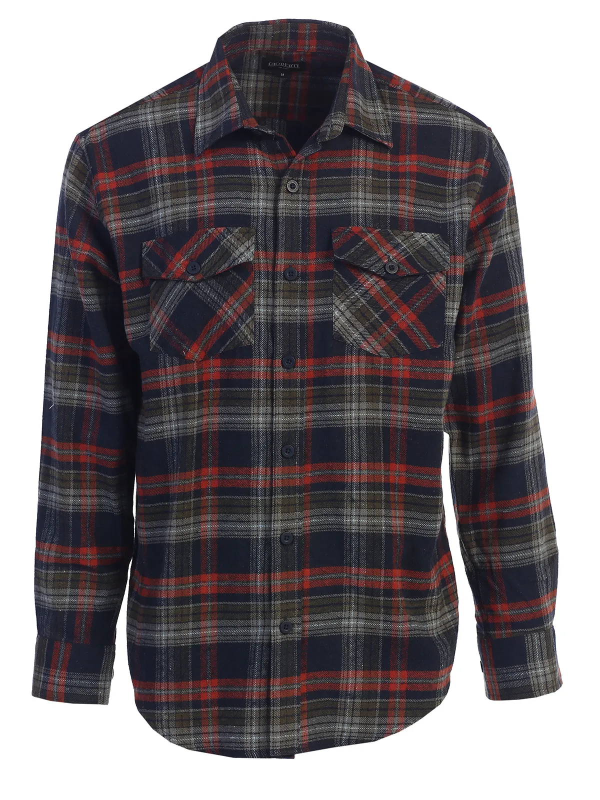 Men's Plaid Flannel Shirt, Size M