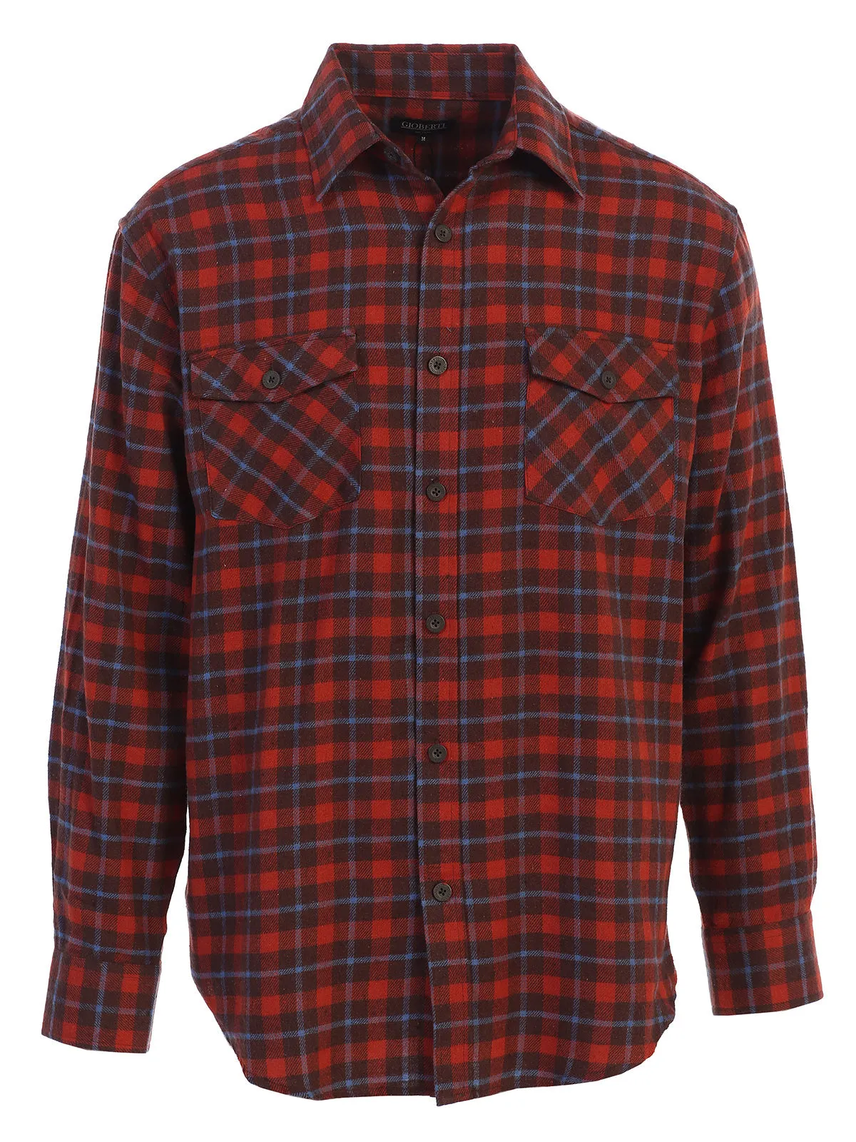 Men's Plaid Flannel Shirt, Size M