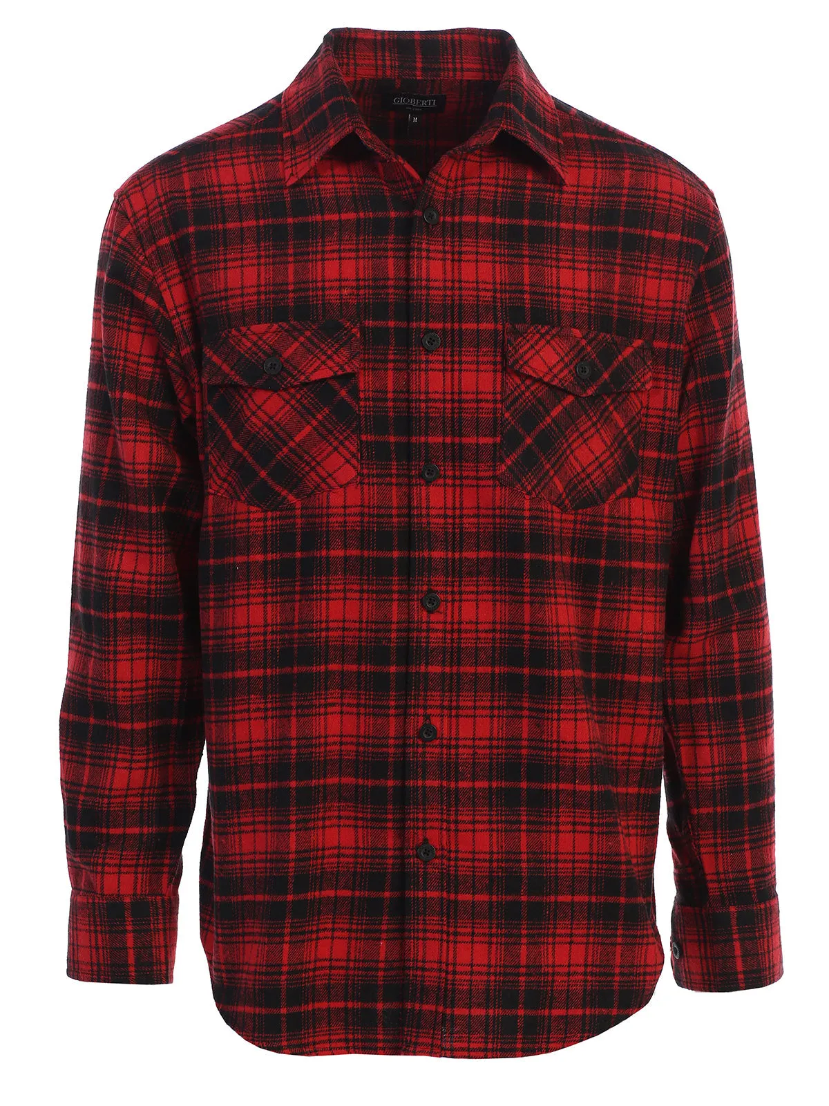 Men's Plaid Flannel Shirt, Size M