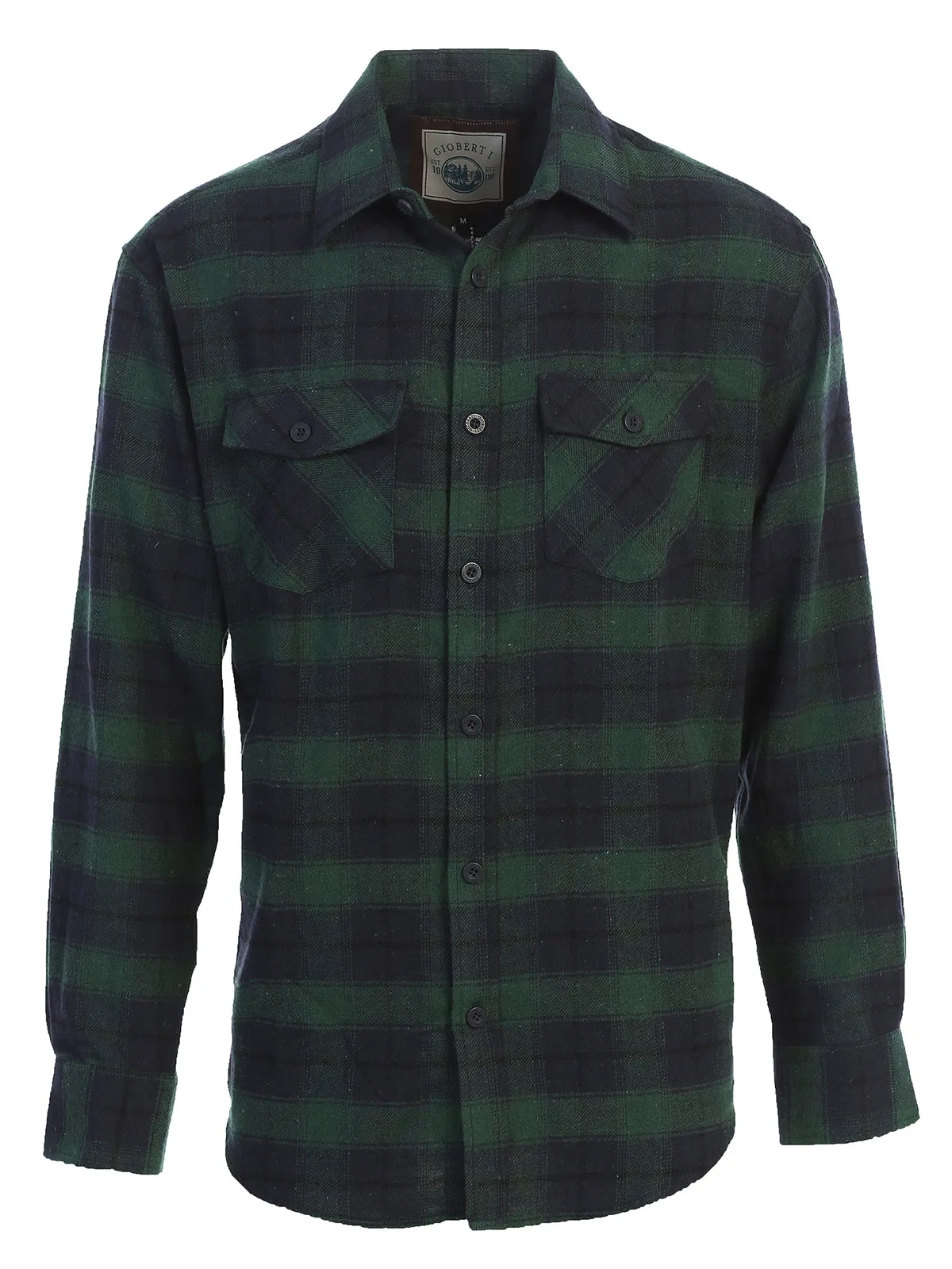 Men's Plaid Flannel Shirt, Size M