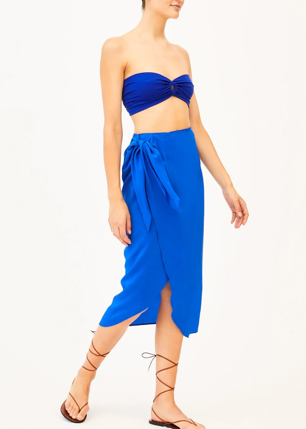 Nora Cobalt Blue Pareo Skirt