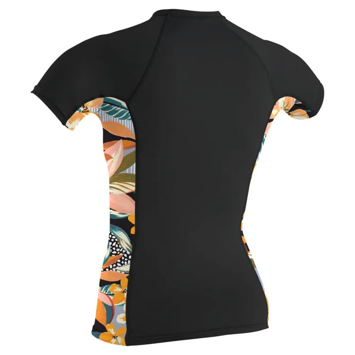 O‘Neill Womens Short Sleeved Rash Vest Sideprint