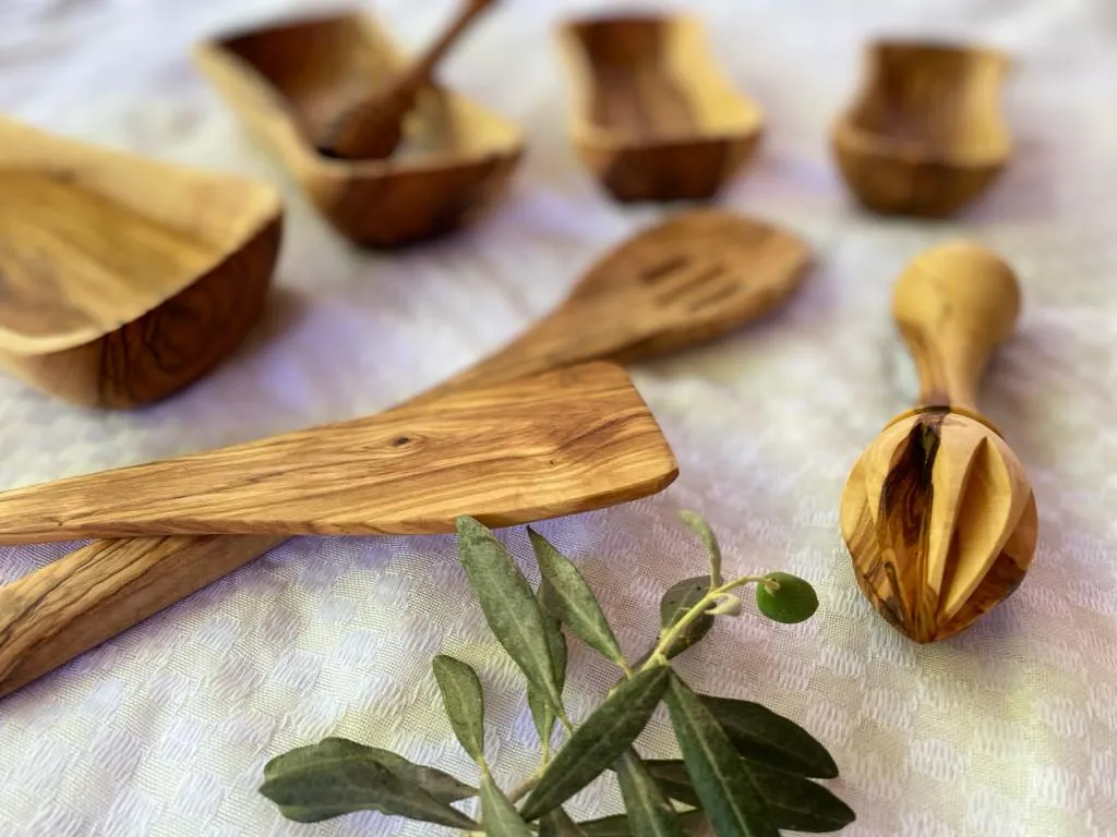 Our Most Popular Olive Wood Kitchen Gift Set from Bethlehem