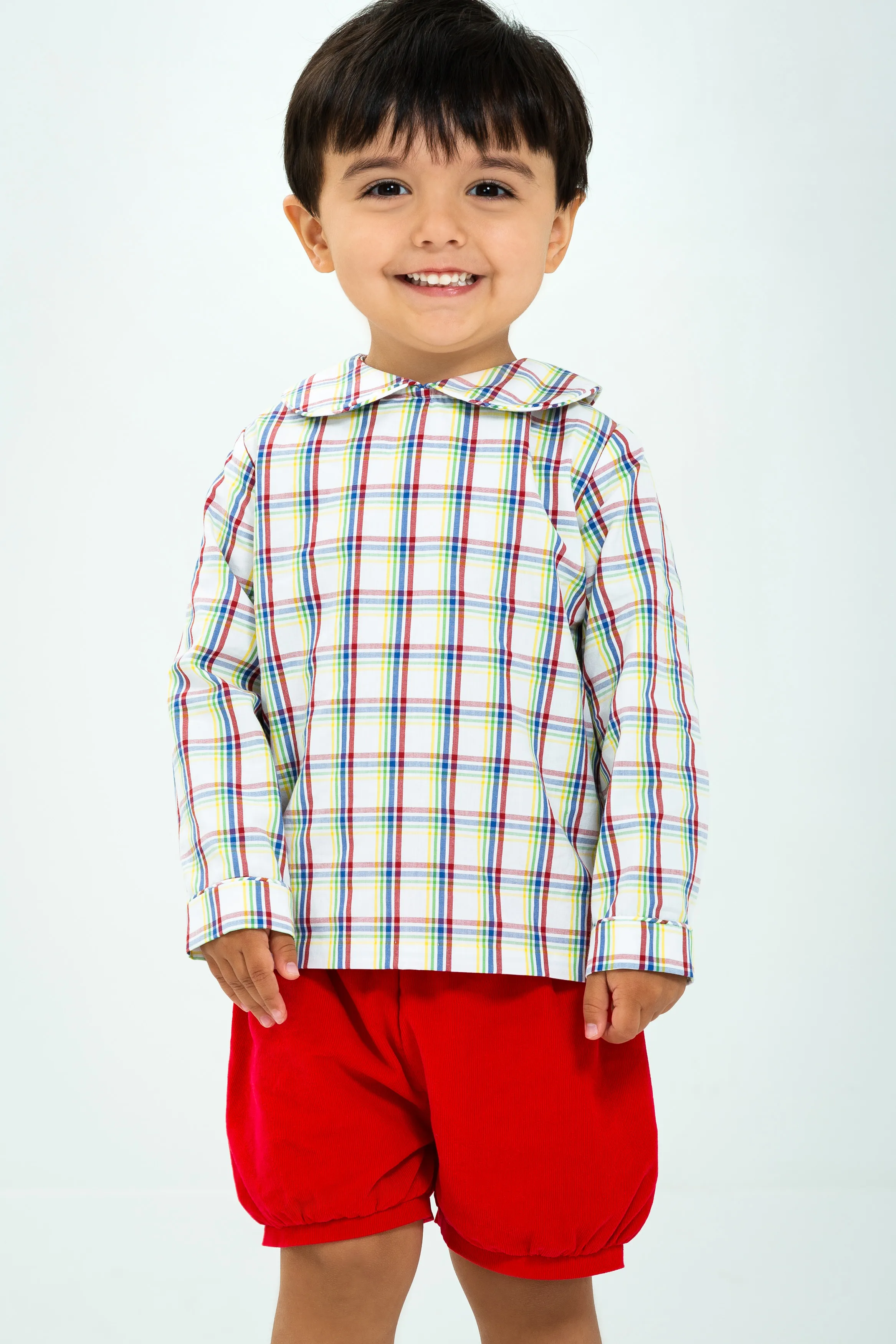 Peter Pan Shirt | Middleton Plaid (12M)