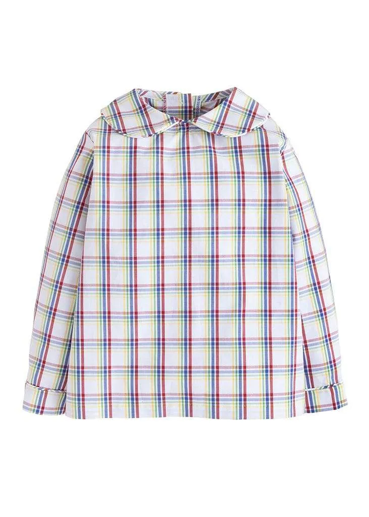 Peter Pan Shirt | Middleton Plaid (12M)