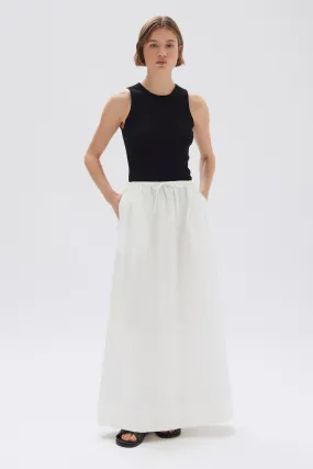 Philipa Poplin Midi Skirt