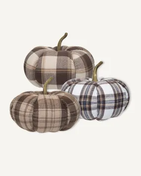 Plaid Fabric Pumpkin