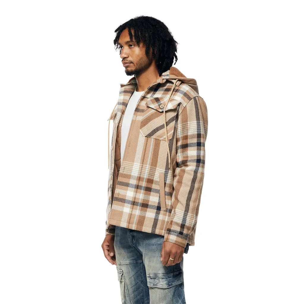 Plaid Flannel Shacket - Toffee